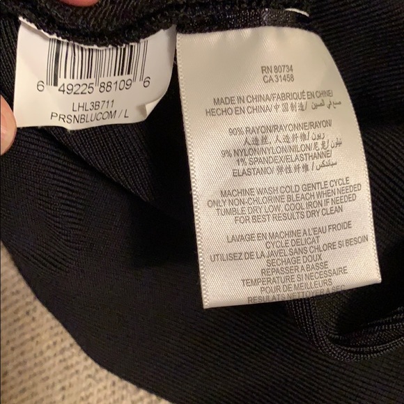 NWOT BCBGMAXAZRIA two toned bandage pencil skirt - Picture 5 of 7